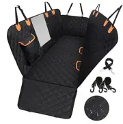 Dog Car Seat Cover for Back Seat 600D Scratchproof Nonslip Durable Waterproof
