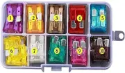 100pcs 50pcs Medium Sized Blade Type car Fuse Classification Set with Box car Truck 2/3/5/7.5/10/15/20/25/30/35A fuses(50pcs)