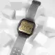 【TIMEX】復古方型 INDIGLO專利夜光 防水100米 電子 橡膠手錶 半透明灰 48mm(TXTW2U56400)