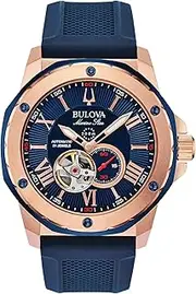 [Bulova] Mens Analogue Automatic Watch with Silicone Strap 98A227