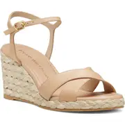Stuart Weitzman Dayna Espadrille Wedge Sandal in Adobe/Natural at Nordstrom, Size 11