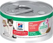 Hill'S Science Diet Kitten Savory Salmon Entree Canned Wet Cat Food 24X82G