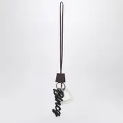 [Balenciaga] Keychain Charm Heart Le City Burgundy/white One size Burgundy