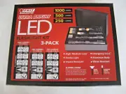 FEIT ELECTRIC LED FLASHLIGHT KIT (3-PACK), 1000, 500, 250 LUMENS