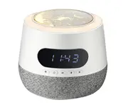 S16 Smart Bluetooth Speaker Bedroom Bedside Night Light Alarm Clock 3D Surround Sound Music Player Colorful Lights for Hiking