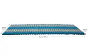 Roll Out Mattress Foldout Mat BLUE relaxation, day bed, camping or Yoga Matt