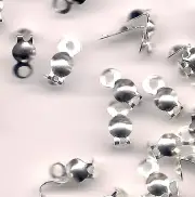 Crimps String Tips End Knot Covers Caps Clam Shells Cup