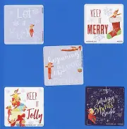 15 Elf on the Shelf Let It Snow - Large Stickers - Christmas Winter Holiday