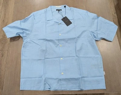 $160 Mens Ted Baker London Homelea Floral SS Button Up Shirt Light Blue 6 - 2XL
