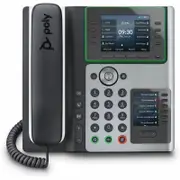 Poly Edge E450 IP Phone - Corded - Corded/Cordless - Wi-Fi, Bluetooth - Desktop - Black - VoIP - IEEE 802.11a/b/g/n/ac -