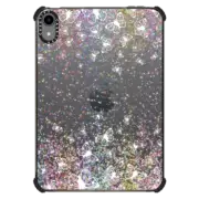 iPad mini (6th gen) iPad Impact Case White Butterflies and Colorful Sparkles Burst