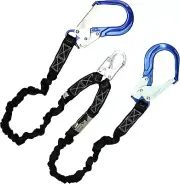 Shock Absorbing 6FT Double Leg Lanyard - Compliance with OSHA & ANSI Standards
