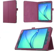 for Samsung Galaxy Tab A 8.0 2015 Case - Slim Folding Cover Case with Auto Wake/Sleep and Stylus Pen Loop for Galaxy Tab A 8.0 Tablet SM-T350 2015 Release (NOT FITS 2017 Tab A 8.0) (Purple)