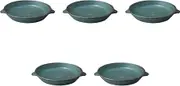 Set of 5 CORON Oven Dish, Navy [ 7.9 x 6.5 x 1.6 x 1.2 inches (19.9 x 16.6 x 3 cm) | Ceramic Gratin Dish (Setomonohonpo)