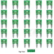 Spade Set Kit 25x Mini Blade Fuse APM ATM Motorcycle Automotive Trip 30A Amp