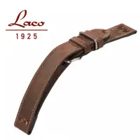 在飛比找momo購物網優惠-【Laco 朗坤】402112 錶帶 淺棕 XL 22mm 