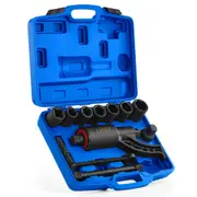 11 Pc Torque Multiplier Wrench 1 Inch Drive 1:64 Lug Nut Remover w 8 Sockets