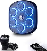 Riksam Music Boxing Machine for Adults - Wall Mounted With Gloves for Home, Indoor and Gym Workouts
