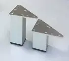 Furniture Legs Square Modern Metal Kitchen Cabinet Couch Sofa Table Bed Lounge