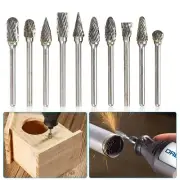 Burrs Tungsten Carbide Rotary Drill Die Grinder Carving Bit Double Cut