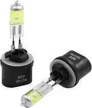 uxcell 2pcs 880 12V 27W Halogen Blubs Yellow Fog Light Bulbs 881 890 893 899 for Car