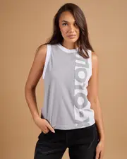 [Fox] Fox Women's Moto-X Blocked Tank Top in White Size Small S White