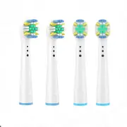 Replacement Brush Heads for Oral B Compatible Electric Toothbrush Heads, 4 Floss