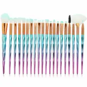 20PCS Make-up Cosmetic Brushes Diamond Unicorn Eye Shadow Blending Brush Kit