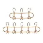 Wall Coat Rack Household Supplies Handmade Rattan for Entryway Door Office