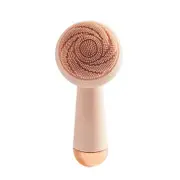 Waterproof Silicone Facial Brush Electric Facial Cleansing Brush Skin Care Brush With Soft, Skin-Friendly Silicone Bristles