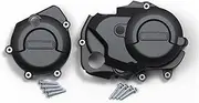 Guard Crash Bar Motorcycle Engine Cover Sets Fit for Honda Cross Cub 110 CC 110 2023 2024 Bonnet Protector Engine Cover Guard Bumper(Black-1 Set)