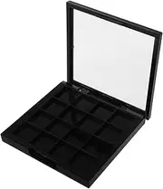 Outanaya Empty Eyeshadow Lipstick Palette Compartment DIY Cosmetic Container Travel Friendly Spill Resistant Design for Secure Makeup Storage Matching