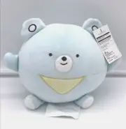 RARE Japanese blue small bear plushie pillow cuddly soft holiday gifts
