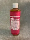 DR. BRONNER’S Pure Castile Soap 18-in-1 HEMP ROSE 16 Fl. Oz. NEW
