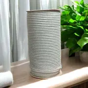 4MM Luxe Braided Macrame Cord | SILVER GREY | 100% Premium Cotton MELB Australia