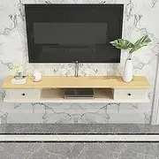 Wall Mounted TV Cabinet Floating Shelf Wall Shelf Entertainment Unit TV Stand TV Media Console Audio-Visual Equipment Shelves Set-top Box WiFi Router TV Bracket Wall Unit Decor Corner Shelves