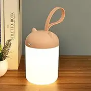 Kids Lantern Night Light,STARTOGO Portable Lamp Battery Powered,3000K Eye-Caring Warm Light,Stepless Dimmable,Rechargeable LED Tent Lantern,Perfect as Nursery Night Lights,Kids Camping Lantern.Pink.