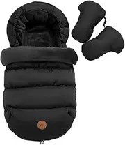 Bunting Bag for Stroller, Water Resistant Stroller Bunting with Warm Gloves, Stroller Blanket for Strollers, Pushchairs, Prams, Stroller Accessories for 6-36 Month Baby Cenrf