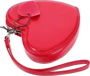 [LIGIGWASH] Heart Shape Purse and Stylish Change Bag for Cards Cash and Lightweight and Portable Storage for Travel Shopping and Everyday Use Pu Design