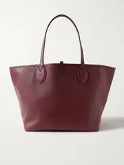 [Gucci] Gucci - Totissima Reversible Textured-leather And Canvas-jacquard Tote - Burgundy - One size One size Burgundy