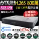 台灣製 AVTECH 8路4聲 H.265 800萬 8MP 4K 五合一 XVR 錄影主機 DGD2109AV-U1