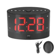 Digital Alarm Clock USB Charging Alarm Clock With 3 Vibration Modes And 2 Time