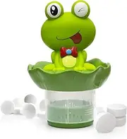Chlorine Tablet Floater,Frog Chlorine Tablets Holder | Adjustable Release Large Capacity Hot Tub Cleaning Supplies for Clean and Stable Water Quality 3 Inch Tabs
