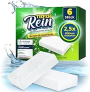 Dirt Eraser Pack of 6 Eraser Sponge with 2.5X Higher Durability | Extra Durable Dirt Eraser Sponge | Magic Eraser Removes Dirt on Walls, Shoes, Kitchen and Bathroom