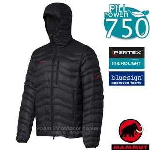 【瑞士 MAMMUT 長毛象】男 Broad Peak Jacket 頂級防風保暖鵝絨外套/1010-18460-0001 黑