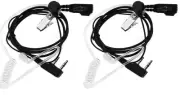 BAOFENG 2 Pin PTT Mic Covert Acoustic Tube Earpiece Headset for Kenwood UV-5R