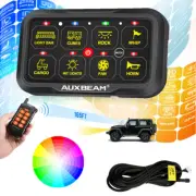 AUXBEAM RGB 8 Gang Switch Panel LED Touch Remote Control Toggle Momentary Pulsed (for: Subaru)
