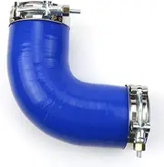 Silicone Rubber 90°Elbow Hose W/Clamps Peterbilt/Kenworth Paccar F04-6006