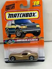 1997 MATCHBOX SUPERFAST #19 GOLD CHRYSLER ATLANTIC NEW ON CARD