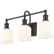 Z-Lite 733-3V-MB Bryant 3 Light 24 inch Matte Black Vanity Wall Light